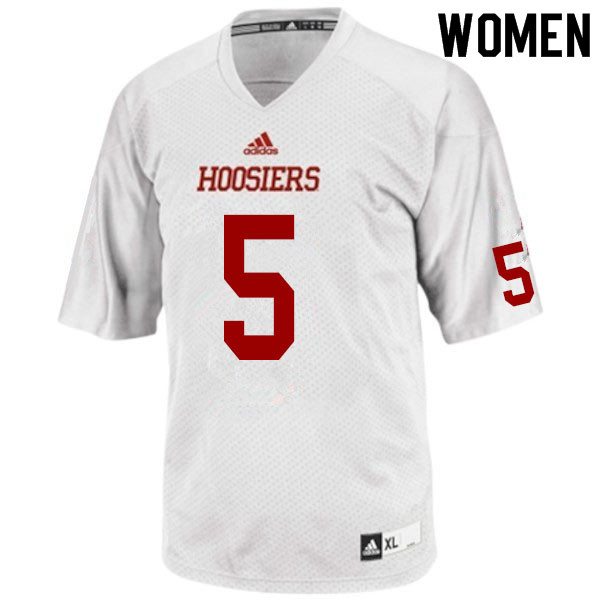 Women #5 Dexter Williams II Indiana Hoosiers College Football Jerseys Sale-White